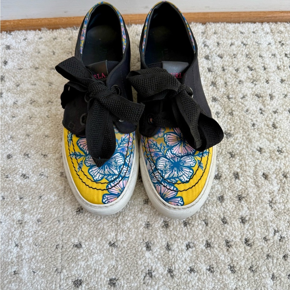 Furla Butterfly and Flower Sneakers Size 38